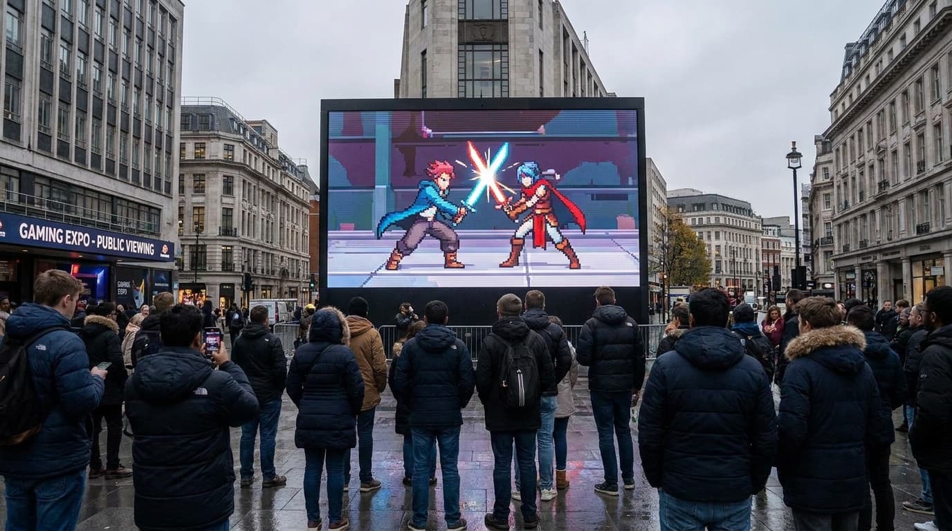 Stylised animated action sequence from a video-game adaptation
