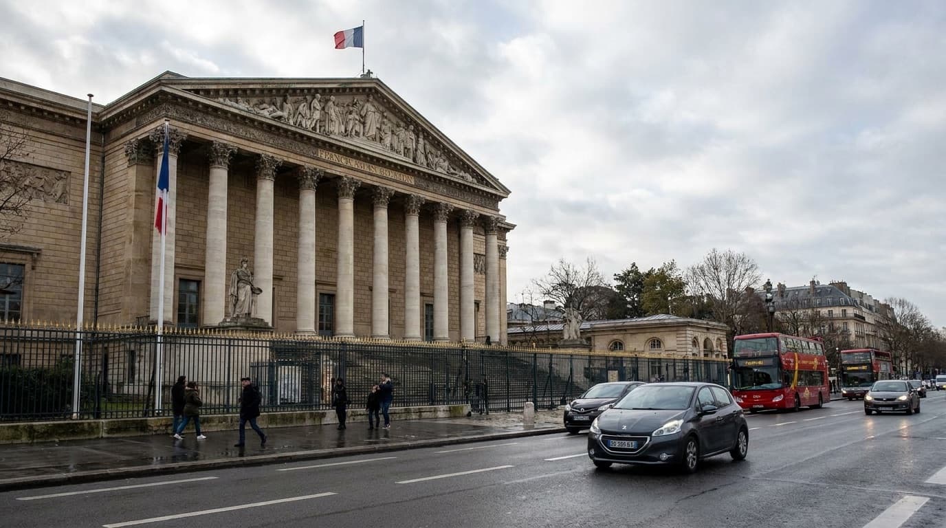 France's national assembly building in Paris