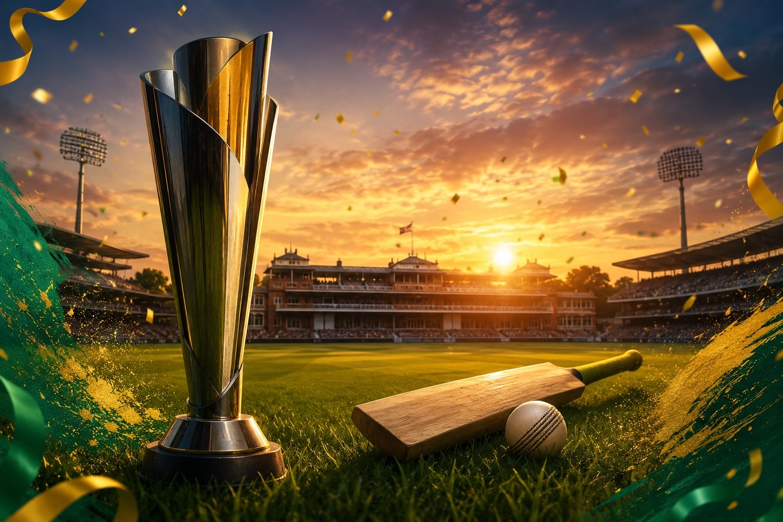 Lord's cricket ground packed with spectators for the Women's T20 World Cup final between England and Australia