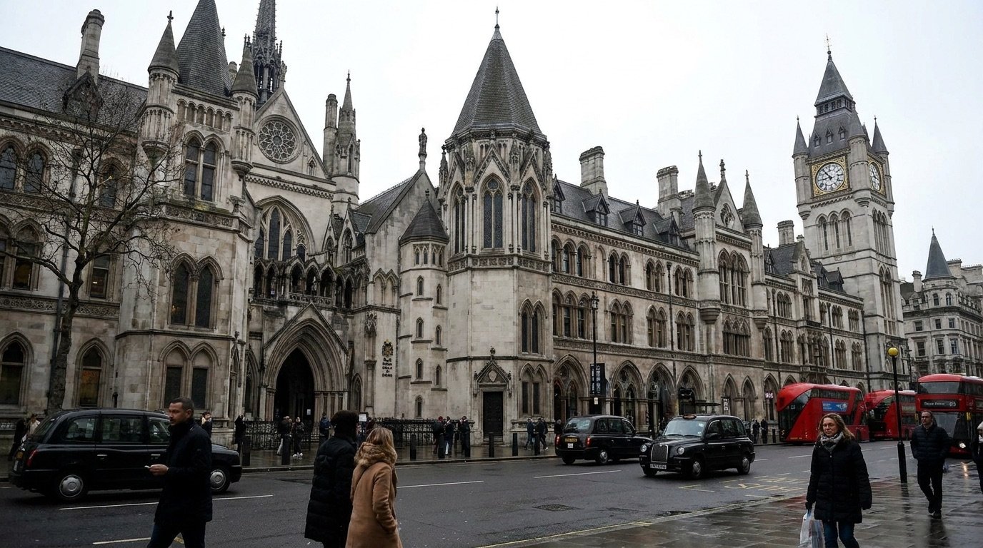 Generic image of the Royal Courts of Justice exterior in London, no identifiable individuals