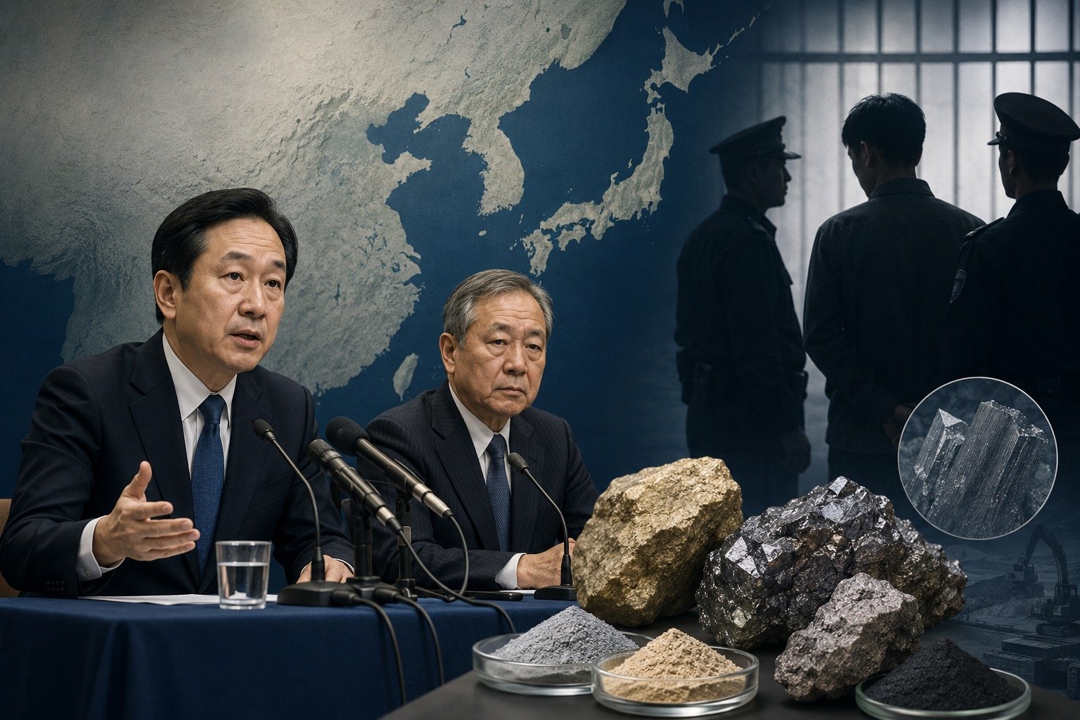 Rare-earth minerals representing critical supply chains