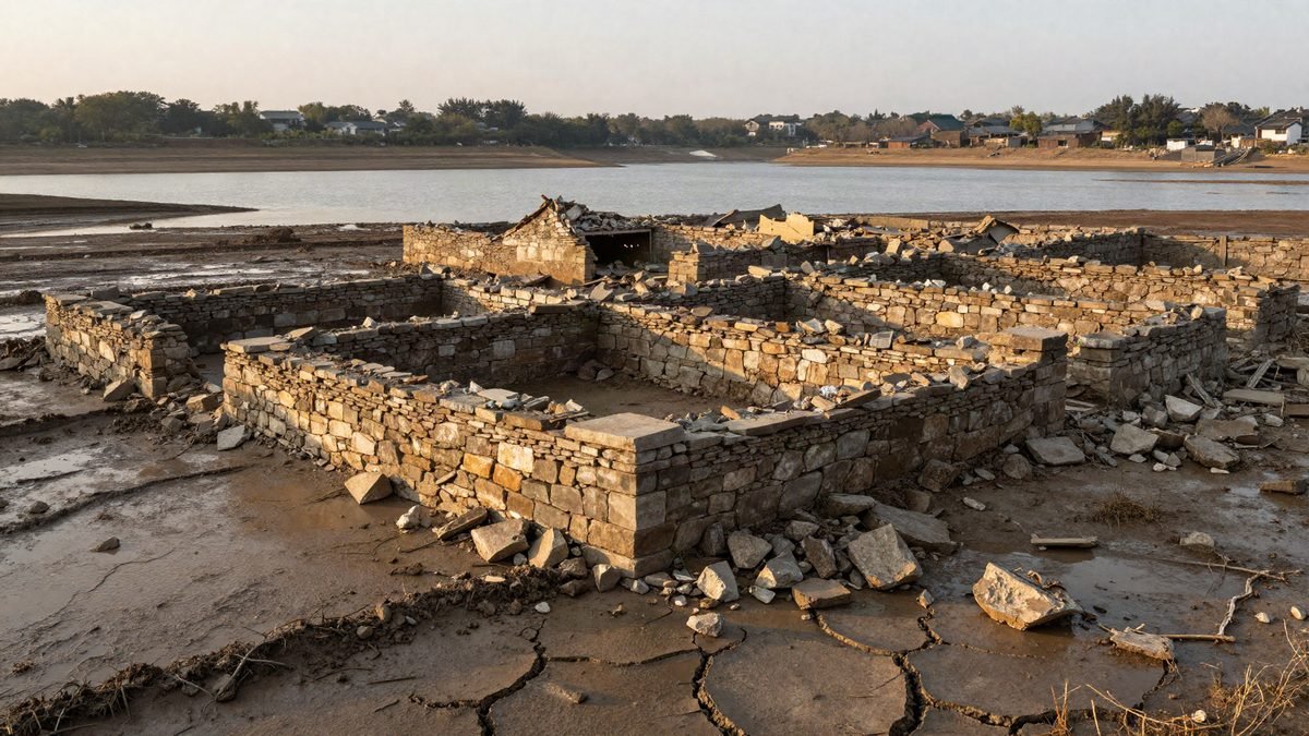 Rutland Water Drought Reveals Lost Village