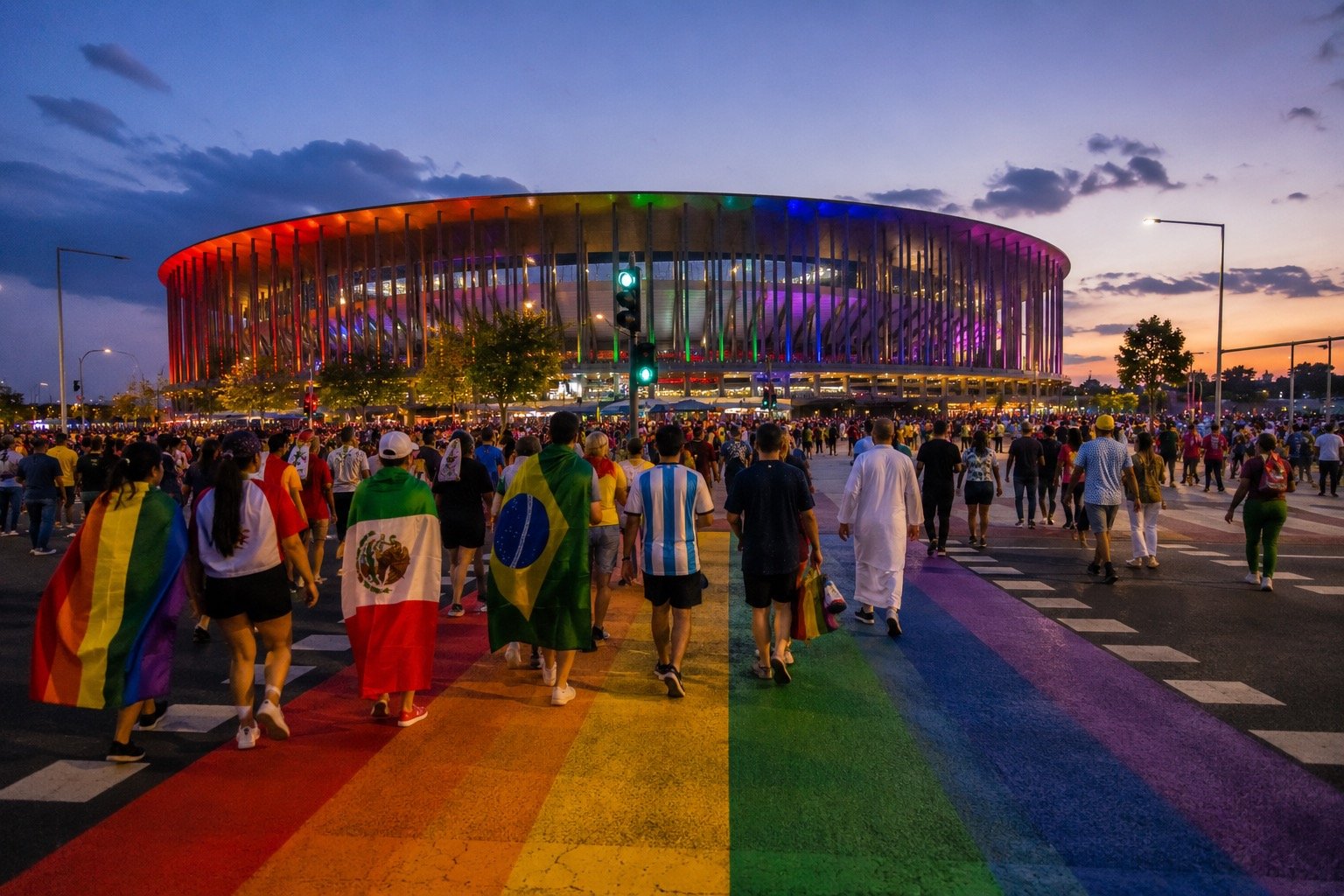 Seattle stadium ahead of the Egypt v Iran World Cup fixture